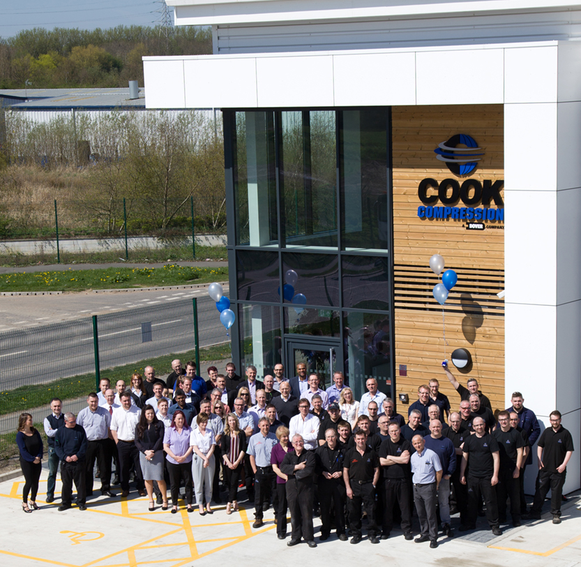 Ellesmere Port, UK, facility grand opening celebration - group photo